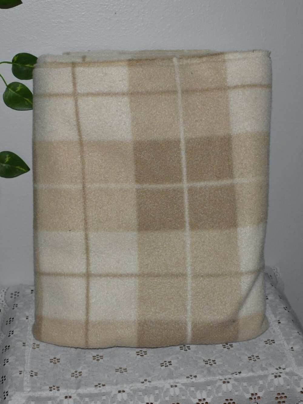 Joann Fabrics One Yard Country Cottage Plaid Blizzard Fleece Fabric